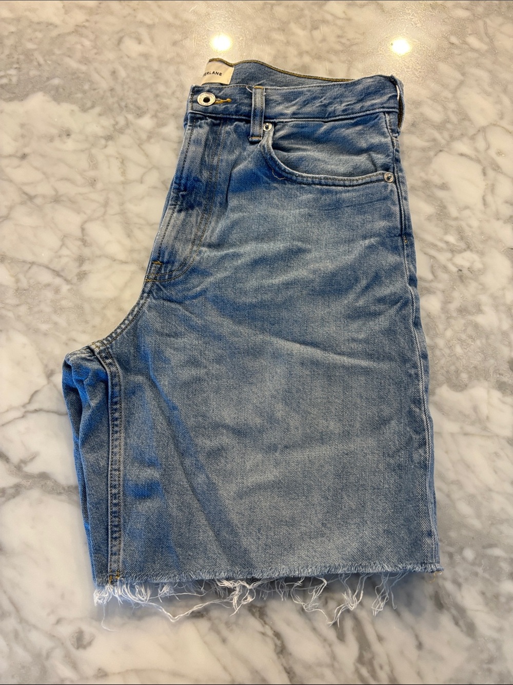 Everlane Light Blue Denim Bermuda Shorts